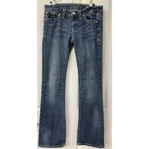 Miss Me 28 bootcut JP4896 denim jeans country western tall inseam 24 inch